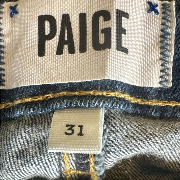 PAIGE Monica Skyline Mid-Rise Ankle Peg Denim Jeans, Size 31. - Picture 4 of 13